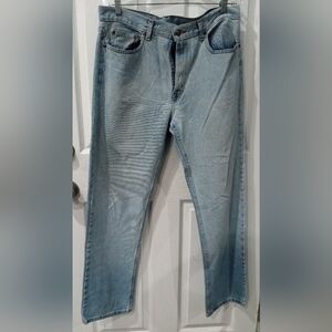 G/FORE Men's Straight Jeans in Light Blue Denim